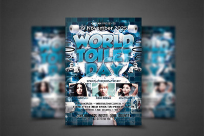 World Toilet Day Flyer Template