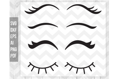 Eyelashes SVG, Lashes svg, Eyelashes Clipart, Eyelash vector