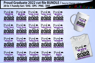 Proud Graduate 2022 svg bundle