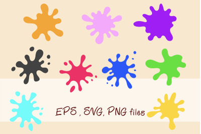 Paint splatter clipart