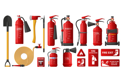 Firefighting, fire protection equipment, fire extinguisher, emergency