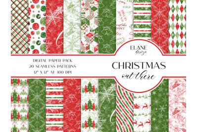 Christmas Out There Digital Paper Pack