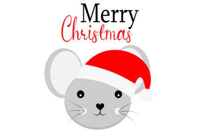 Christmas mouse svg, Cute mouse svg, mouse svg, christmas svg, clipart
