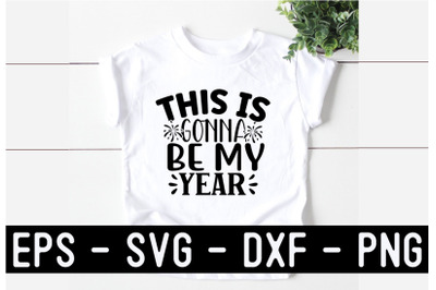 New Year SVG T shirt design Template