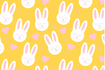 easter bunny seamless pattern