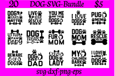 dog svg bundle