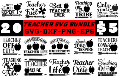 teacher svg bundle