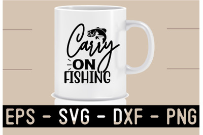 Fishing SVG T shirt Design Template