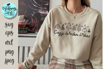 Cozy winter vibes svg, winter svg