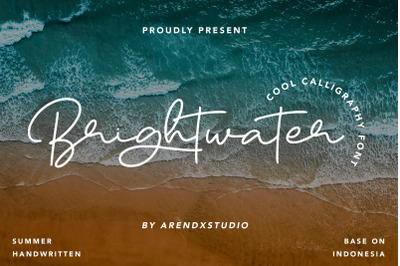 Brightwater - Cool Calligraphy Font