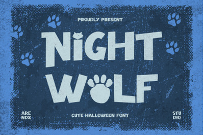 Night Wolf - Cute Halloween Font