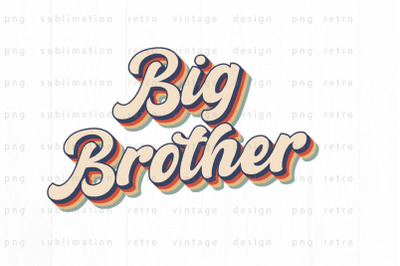 Retro Big brother PNG Design