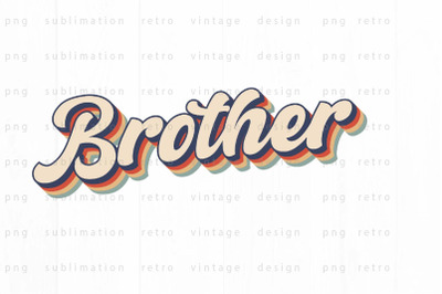 Retro Brother PNG Design