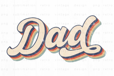 Retro Dad the legend PNG Design