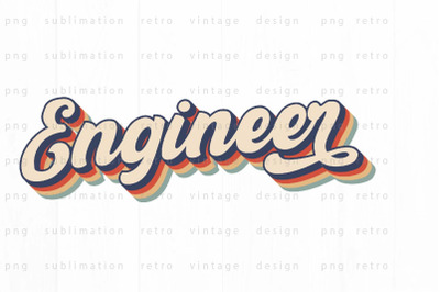 Retro Engineer PNG Design