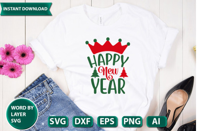 HAPPY NEW YEAR svg cut file