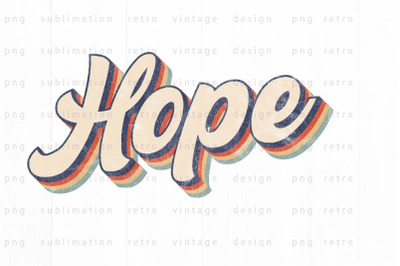 Retro hope PNG Design