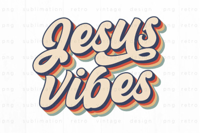 Retro Jesus vibes PNG Design