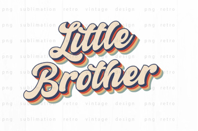 Retro Little brother PNG Design