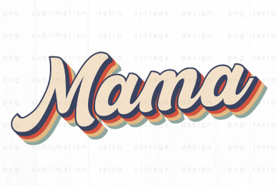 Retro Mama PNG Design