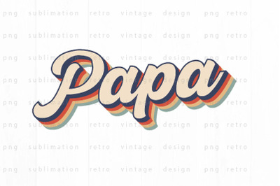 Retro Papa PNG Design