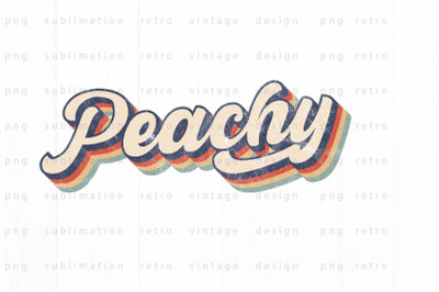 Retro peachy PNG Design