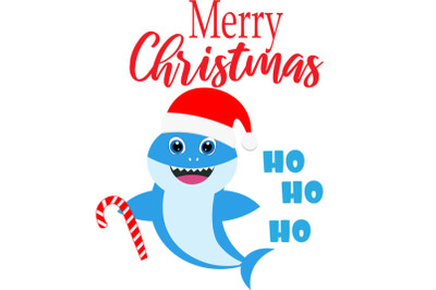 Christmas Shark SVG, Cut Files, Merry Christmas Svg, shark Svg, boy Sh