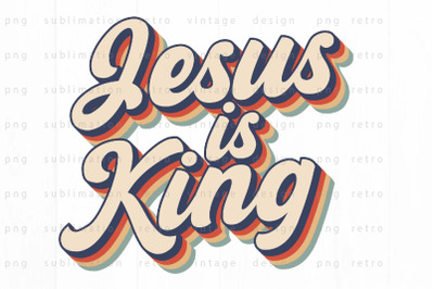 Jesus is king PNG Design