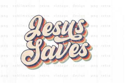 Jesus saves PNG Design