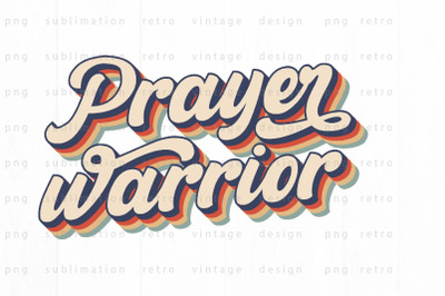 Prayer warrior PNG Design