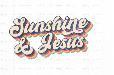 Sunshine &amp;amp; Jesus PNG Design