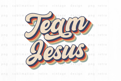 Team Jesus PNG Design