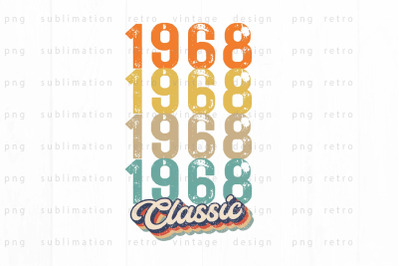 1968 Classic PNG Design