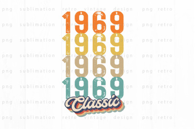 1969 Classic PNG Design