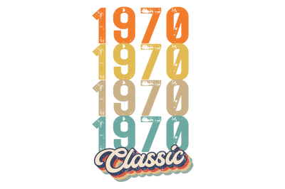 1970 Classic PNG Design