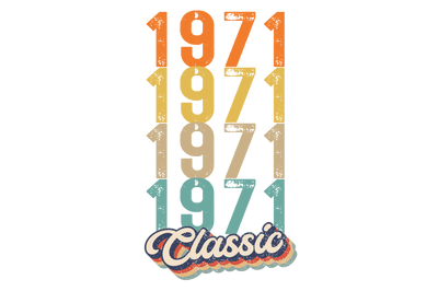 1971 Classic PNG Design