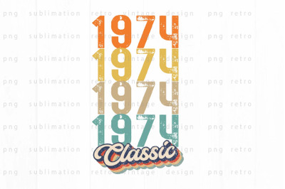 1974 Classic PNG Design