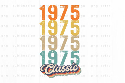 1975 Classic PNG Design