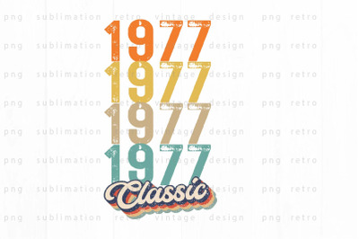 1977 Classic PNG Design