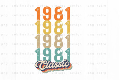 1981 Classic PNG Design