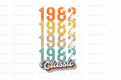 1982 Classic PNG Design