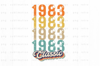 1983 Classic PNG Design