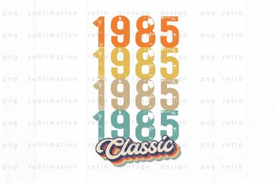 1985 Classic PNG Design