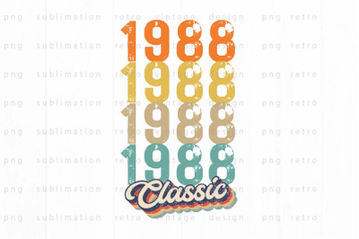 1988 Classic PNG Design