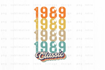 1989 Classic PNG Design