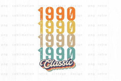 1990 Classic PNG Design