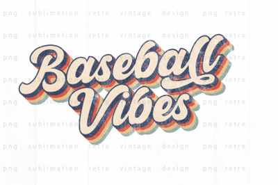 Baseball vibes PNG Design