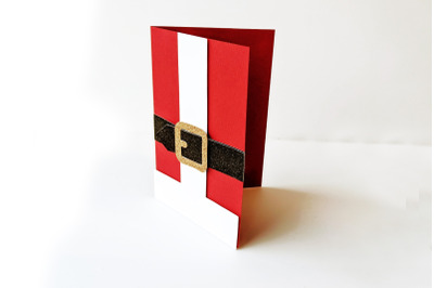 Santa Suit Layered Paper Card | SVG | PNG | DXF | EPS