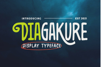 Diagakure - Display Typeface