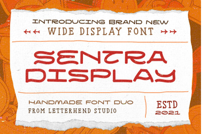Sentra Display - Handmade Font Duo